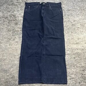 Gap‎ Corduroy Pants Mens 38x30 Blue Straight Fit Mid Rise Casual Vintage Y2K
